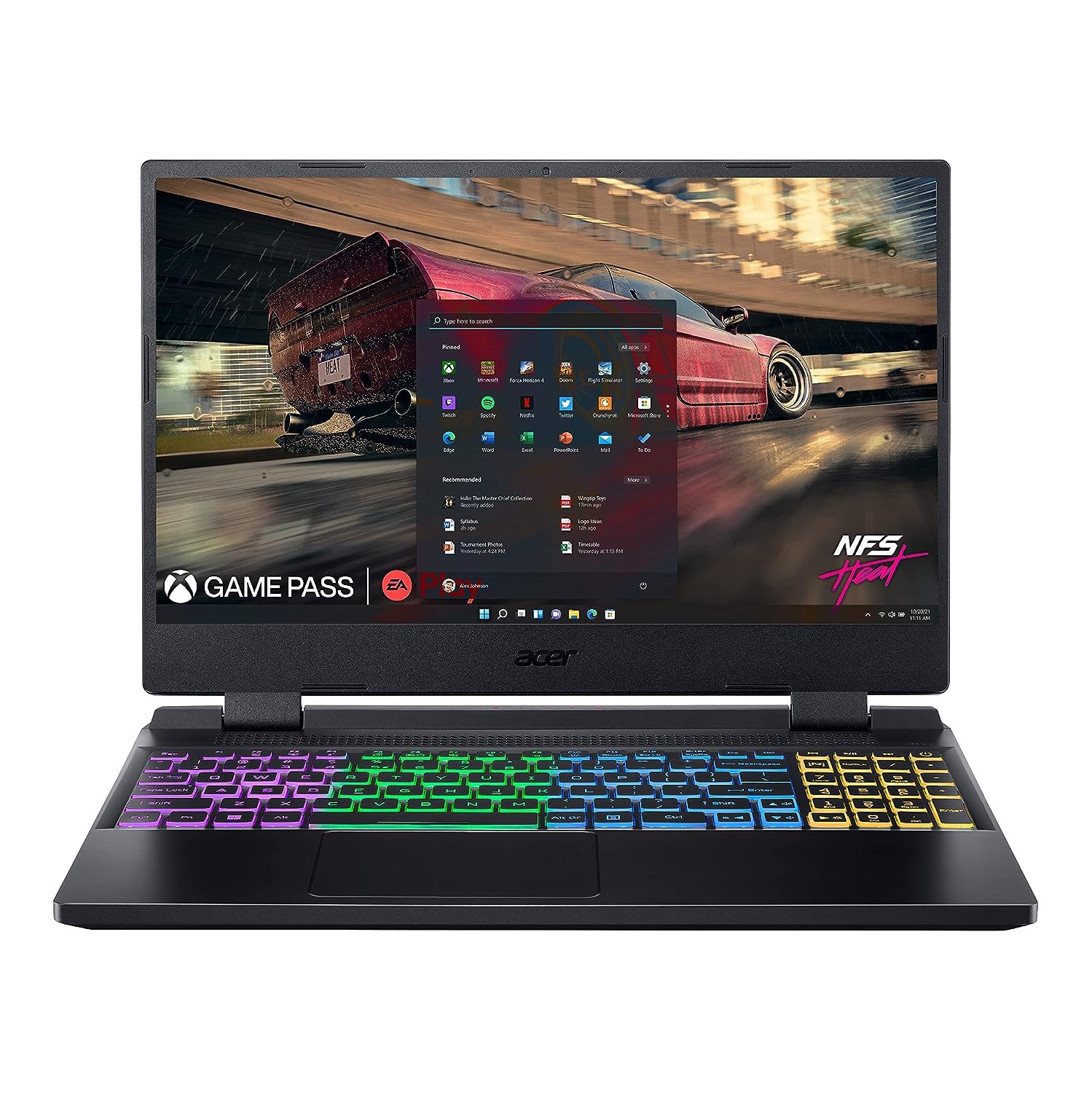 Acer Nitro 5 12th Gen Intel Core i5-12450H Gaming Laptop (16 GB RAM/512 GB SSD/RTX 3050 Graphics/144 Hz/RGB Backlit